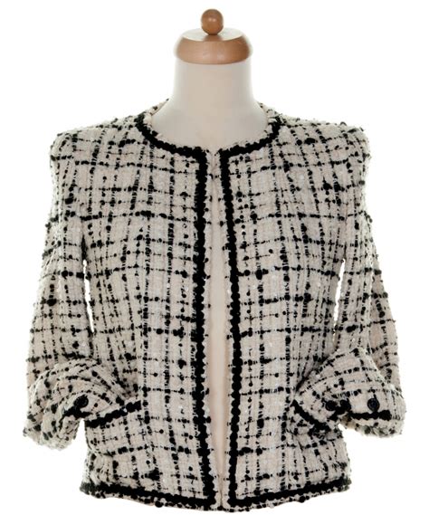 chanel black blazer|Chanel jackets clearance.